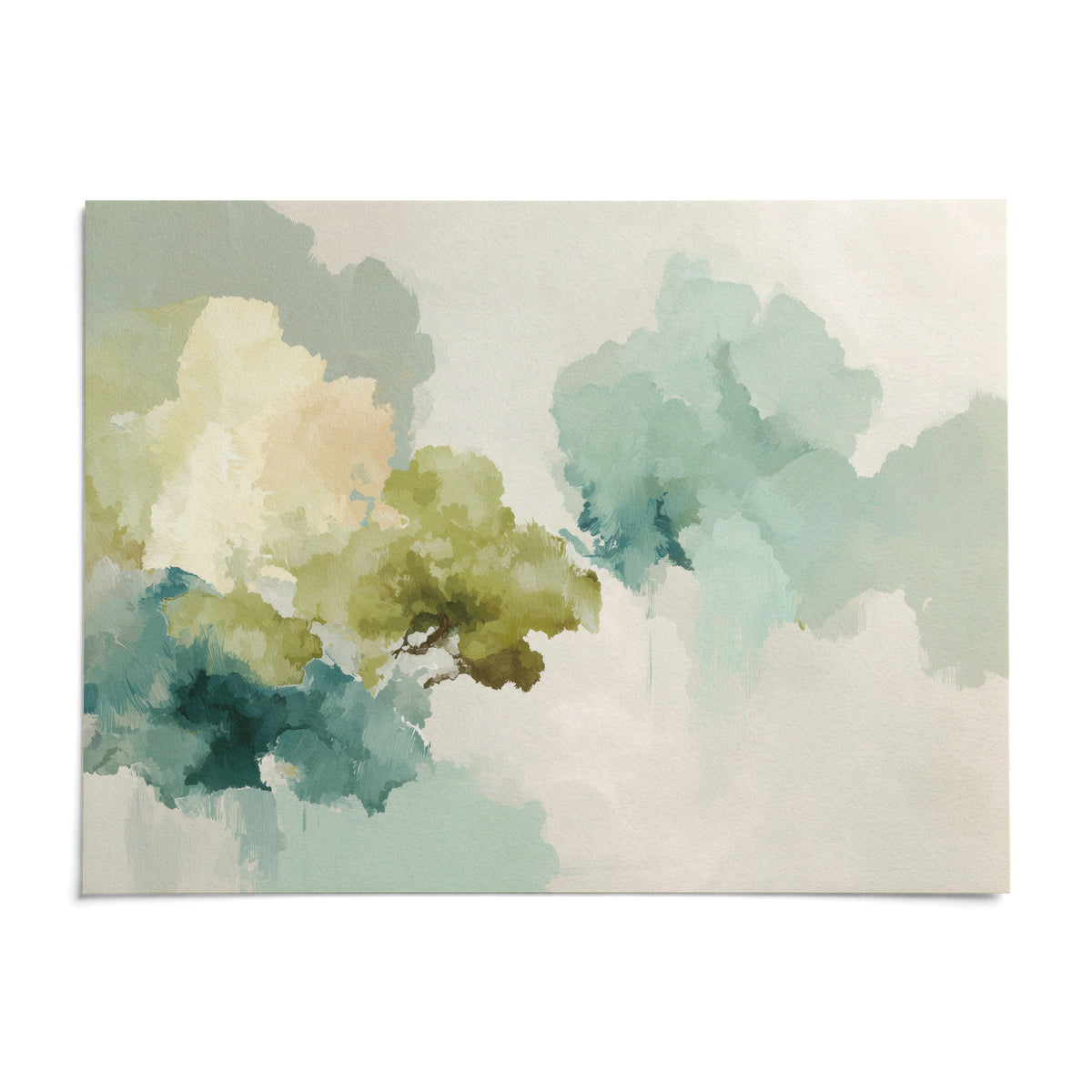Abstract Tree Art Print, shown as an unframed paper print on a plain white background