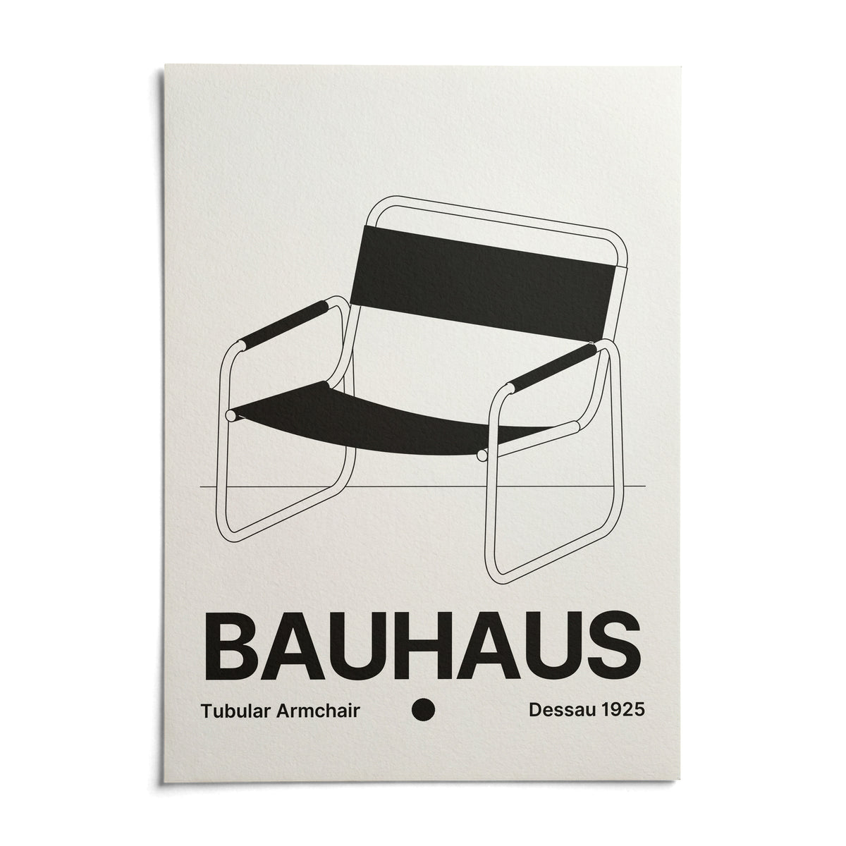 Armchair Print, shown as an unframed paper print on a plain white background