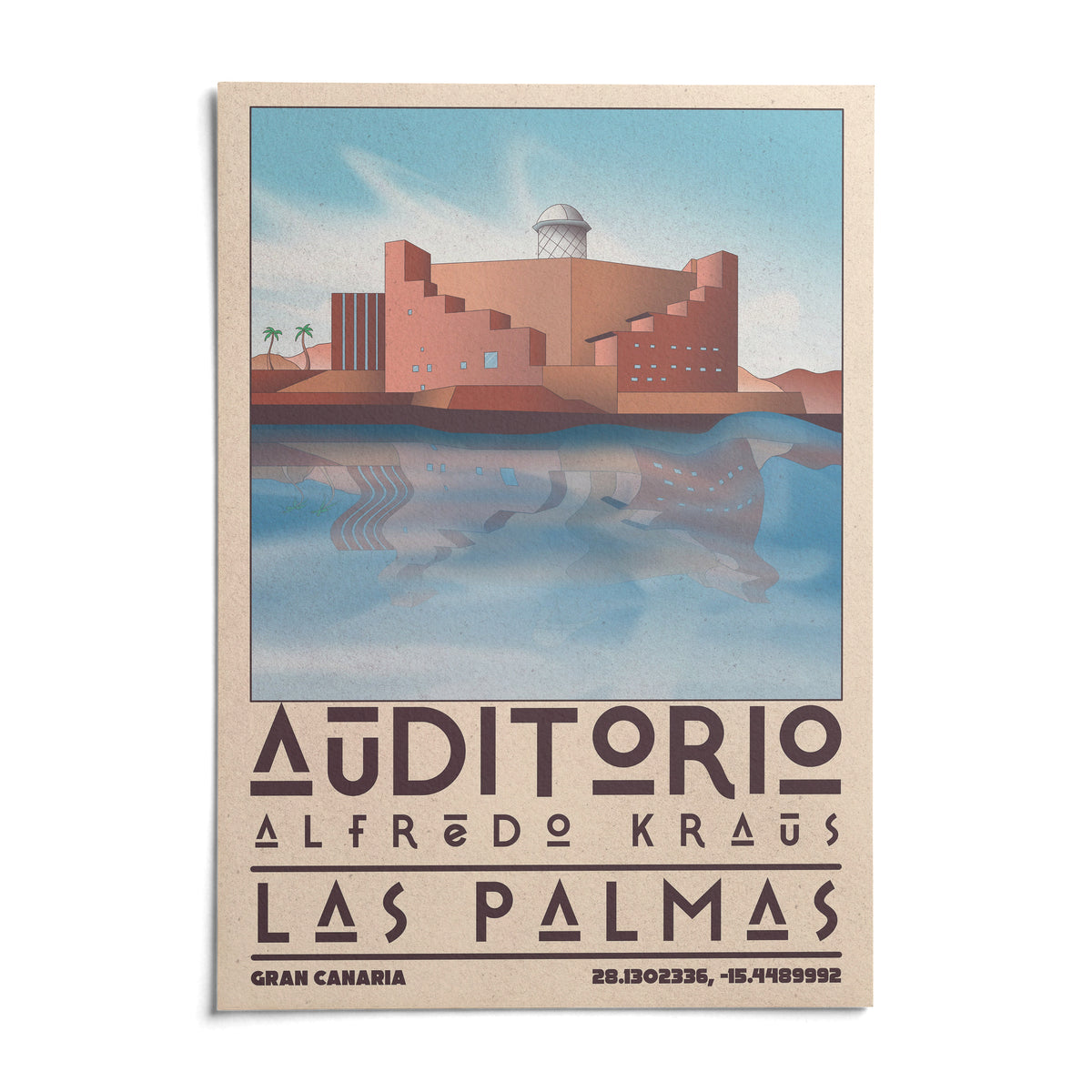 Art Las Palmas, shown as an unframed paper print on a plain white background