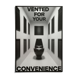 Bathroom Funny Print, shown as an unframed paper print on a plain white background