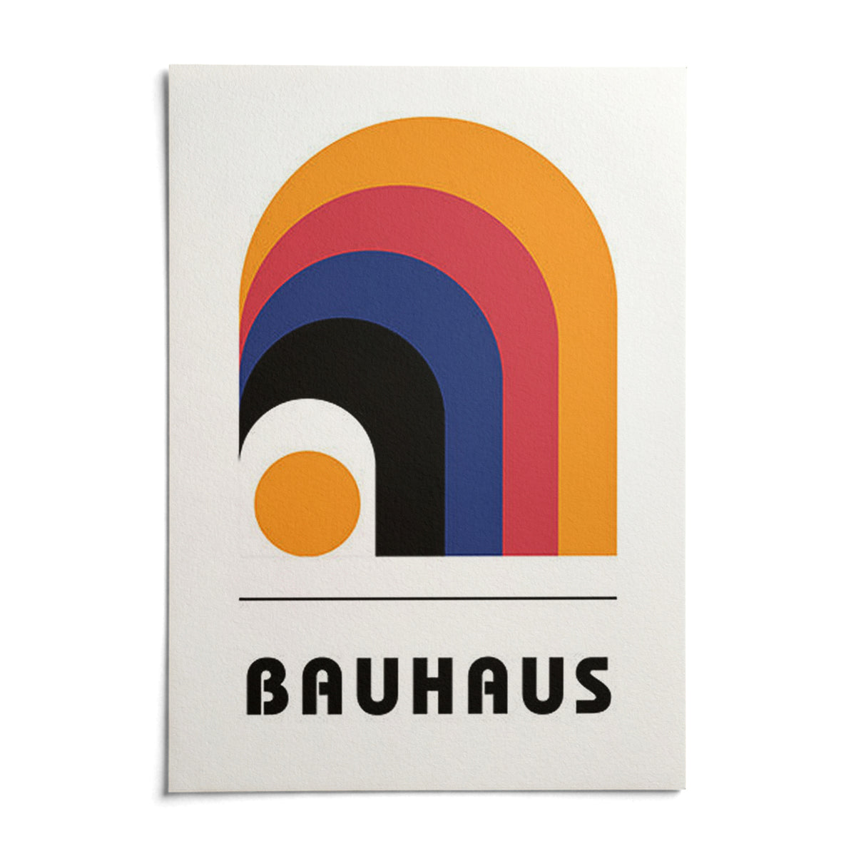 Bauhaus Art Posters, shown as an unframed paper print on a plain white background