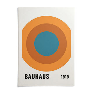 Bauhaus Circle Poster, shown as an unframed paper print on a plain white background