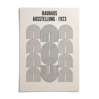 Bauhaus Minimalism Art, shown as an unframed paper print on a plain white background