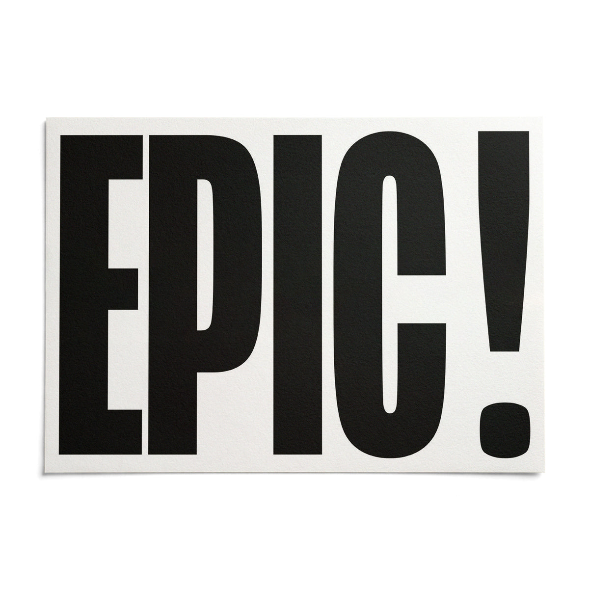 Big Text Sign Wall Art, shown as an unframed paper print on a plain white background