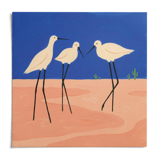 Birds Minimalist Wall Art, shown as an unframed paper print on a plain white background