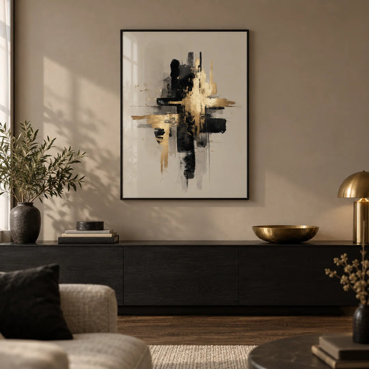 Affiche Or Abstraite