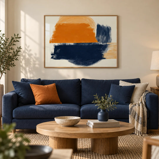 Orange Abstract Art
