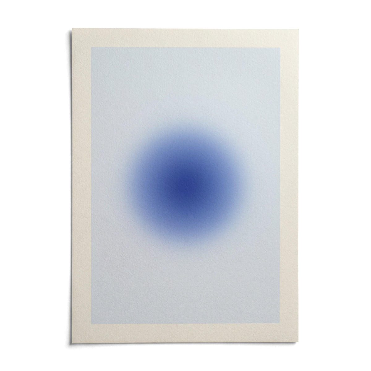 Blue Aura Poster, shown as an unframed paper print on a plain white background