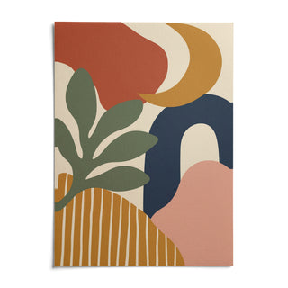 Boho Wall Art, shown as an unframed paper print on a plain white background