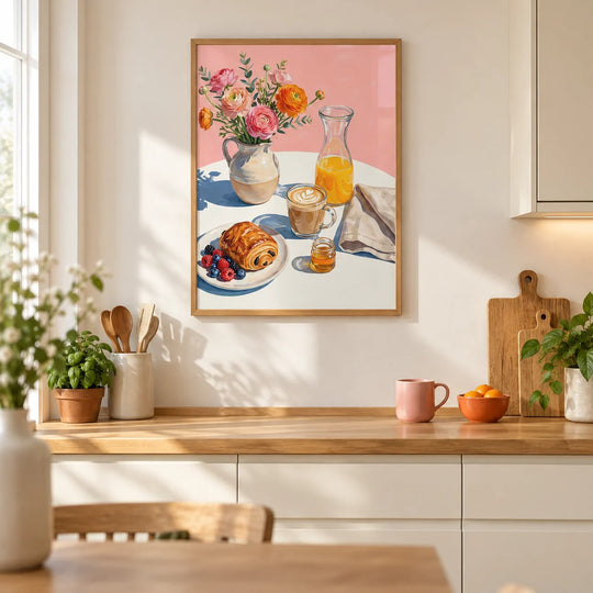 Frühstückswandbild