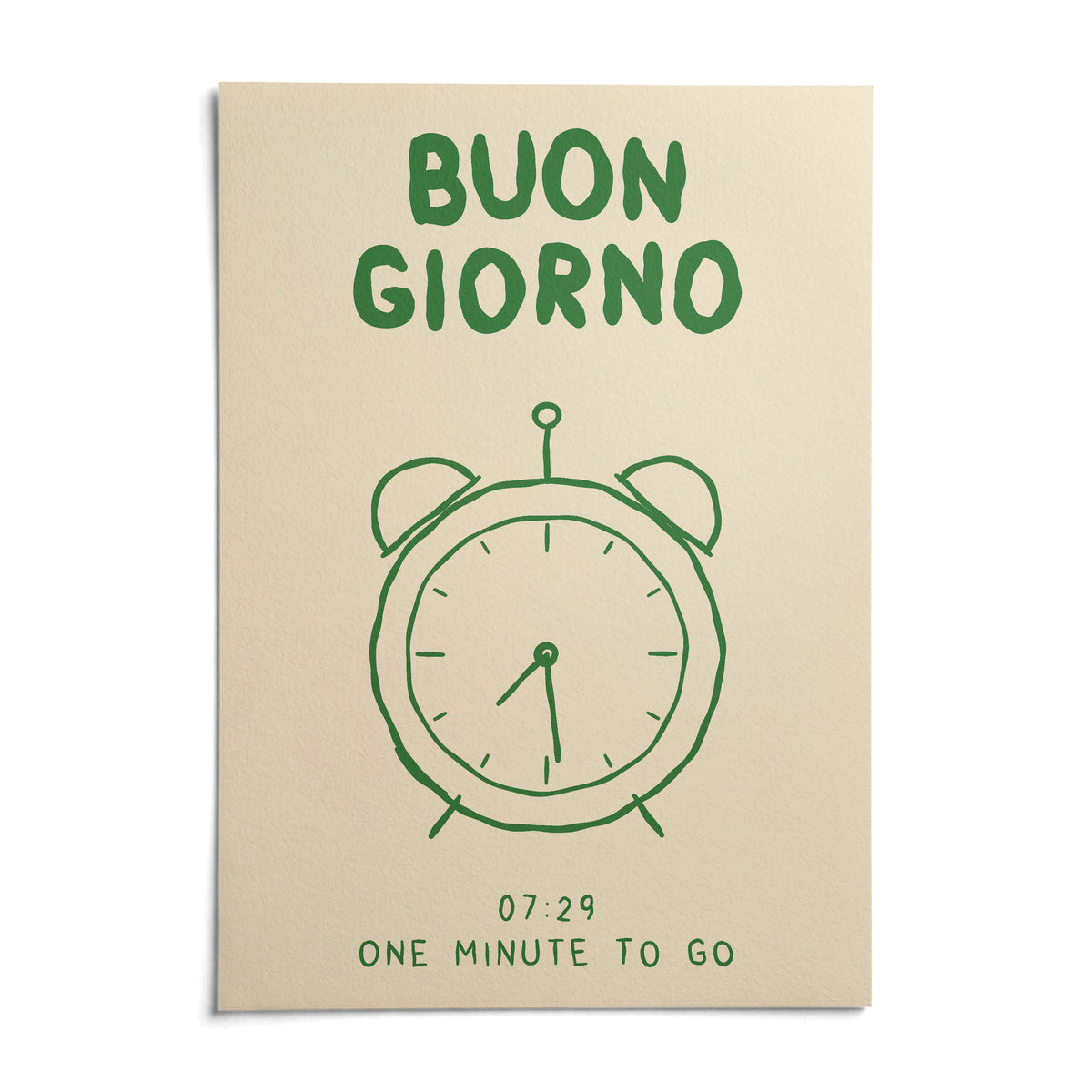 Buongiorno Print, shown as an unframed paper print on a plain white background
