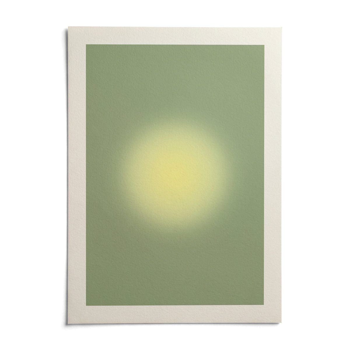 Butter Yellow Wall Art, shown as an unframed paper print on a plain white background