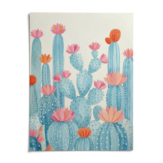 Cactus Art Print, shown as an unframed paper print on a plain white background