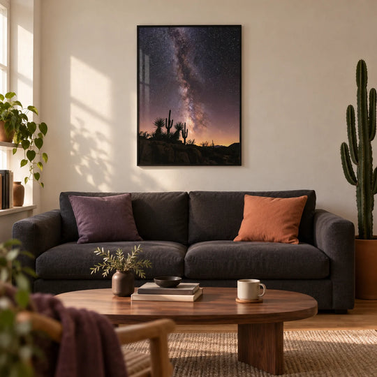 Cactus Night Print