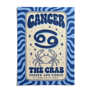 Cancer Zodiac Poster, shown as an unframed paper print on a plain white background