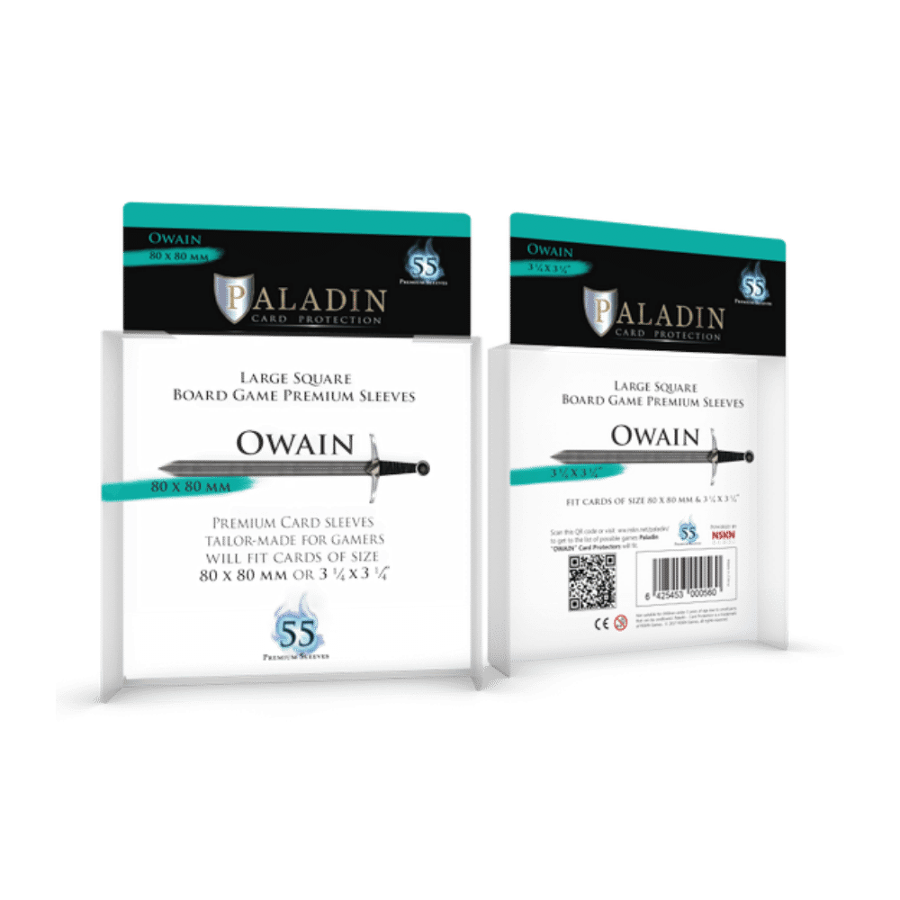 Paladin Sleeves - Owain - 80 x 80mm (55) Cartables et portfolios - Sleeves - Grand carré