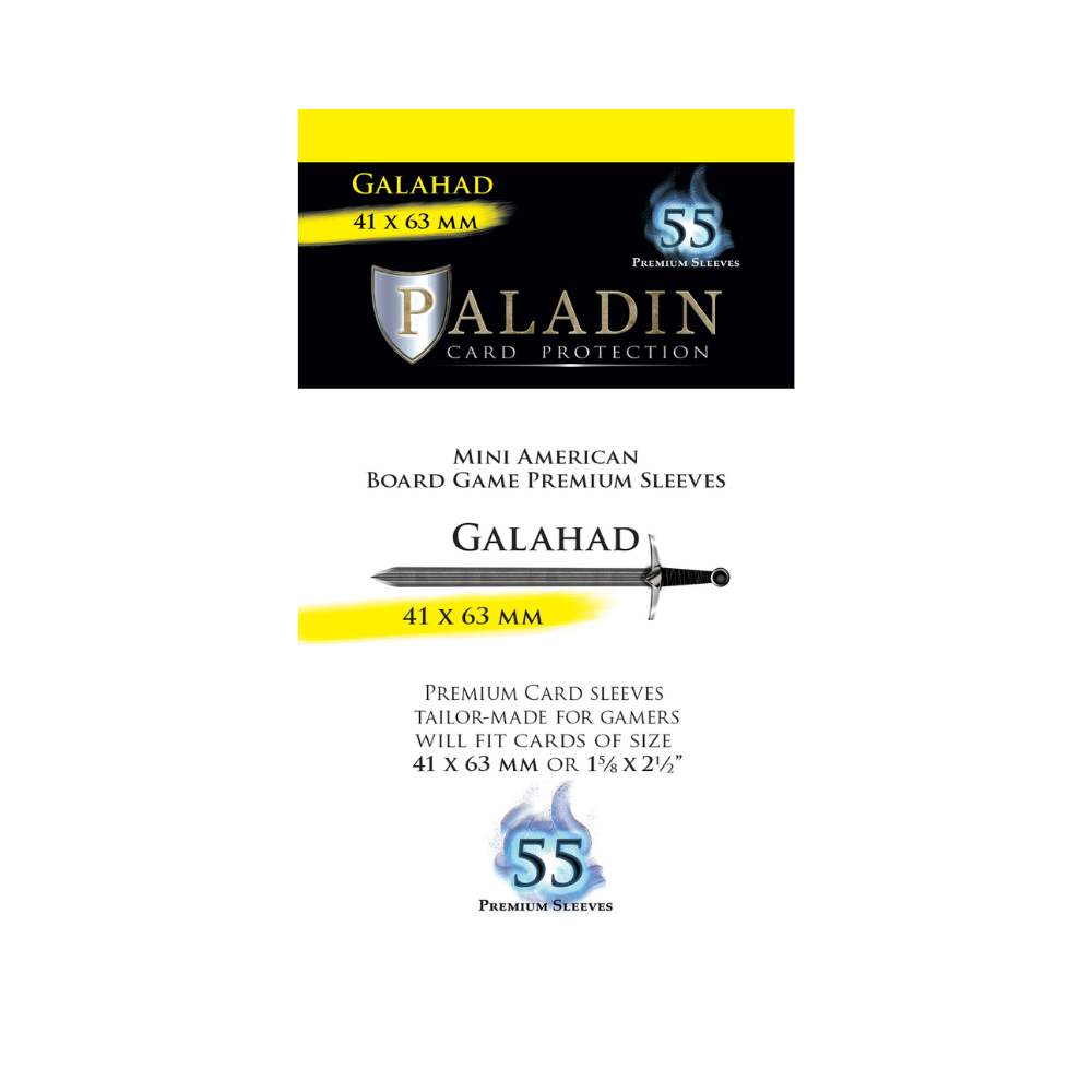 Paladin Sleeves - Galahad - 41 x 63mm (55) Cartables et portfolios - Sleeves - Mini-américaine