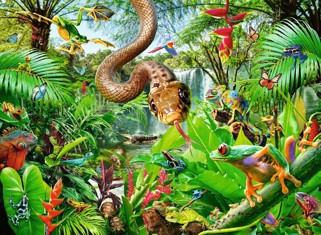 Puzzle 300 XXL: Reptile Resort CASSE-TÊTE - 300 - 375 morceaux