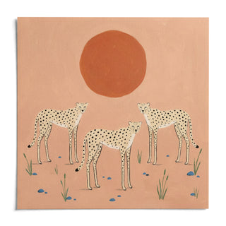 Cheetah Art Print, shown as an unframed paper print on a plain white background
