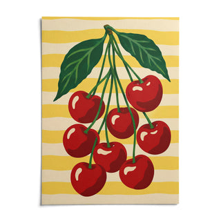 Cherry Bunch Print, shown as an unframed paper print on a plain white background