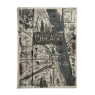 Chicago Street Art, shown as an unframed paper print on a plain white background