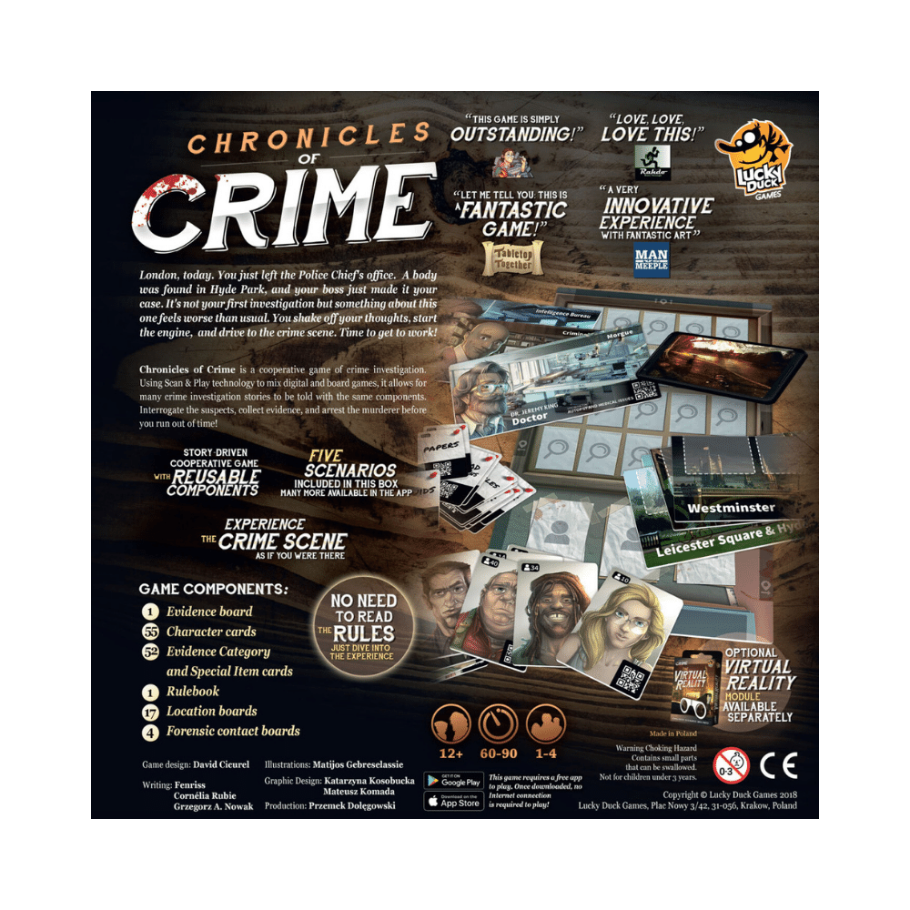 Chronicles of Crime (EN) JEUX - Détective &amp; évasion