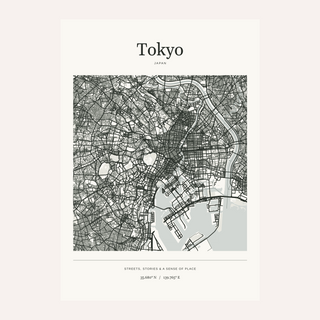 Tokyo Map Print — Personalised City Atlas · Print only · finish preview