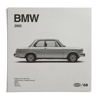 Classic 1970s Sports Saloon Poster, shown as an unframed paper print on a plain white background