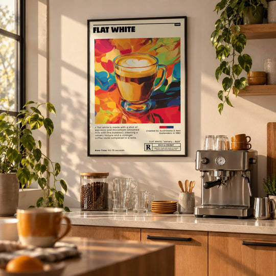 Flat White Cafe Art