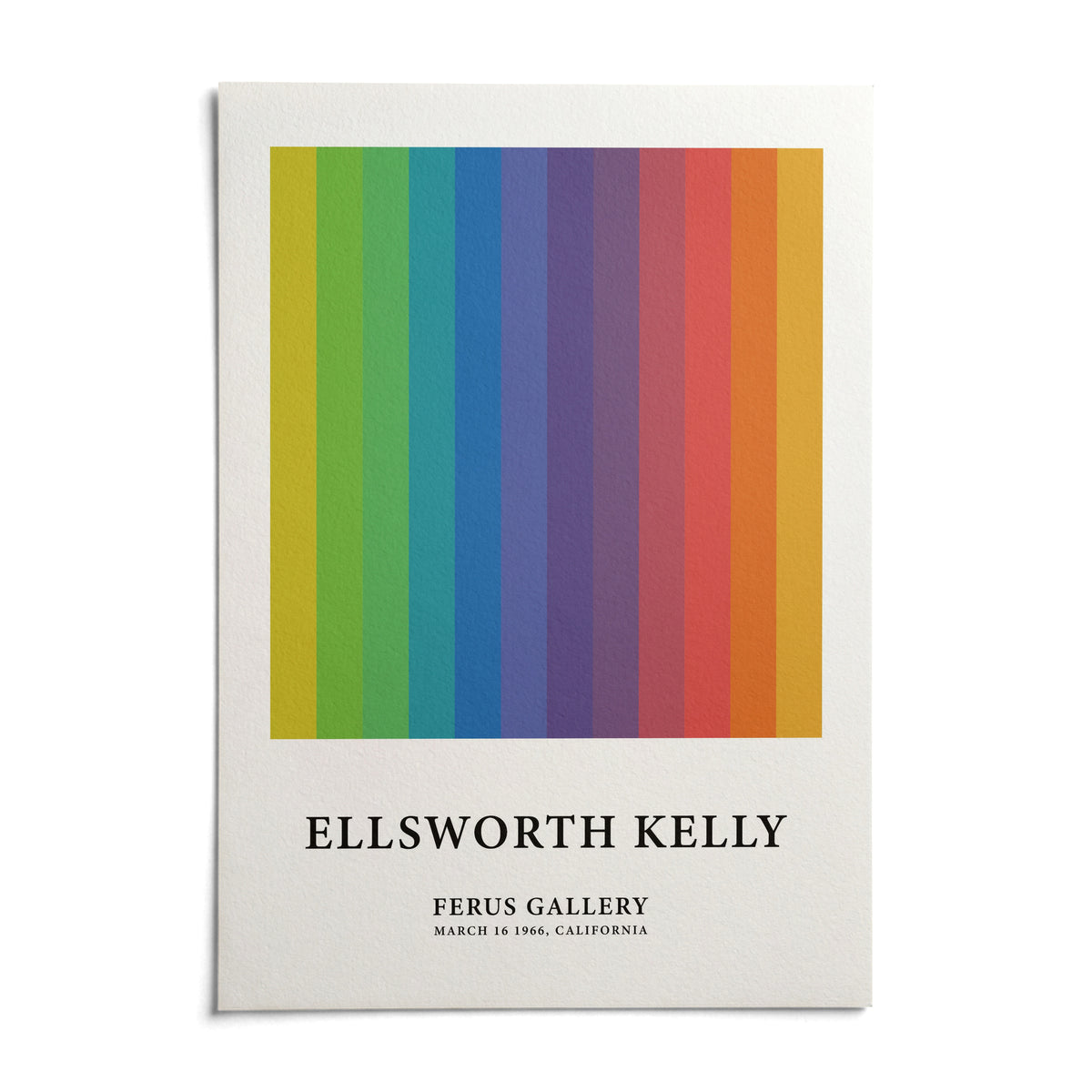Colorful Gallery Wall Art, shown as an unframed paper print on a plain white background
