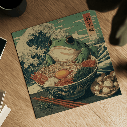 Arte de ramen de rana