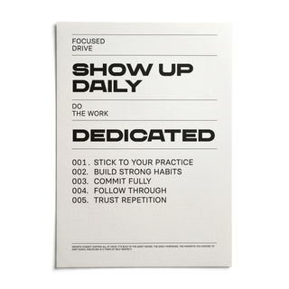 Daily Affirmations Print, shown as an unframed paper print on a plain white background