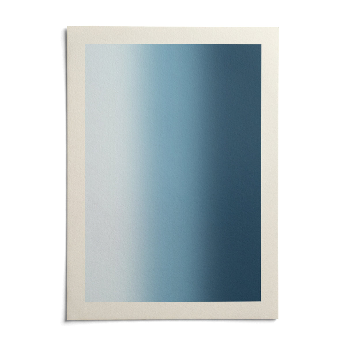Dark Blue Wall Art, shown as an unframed paper print on a plain white background