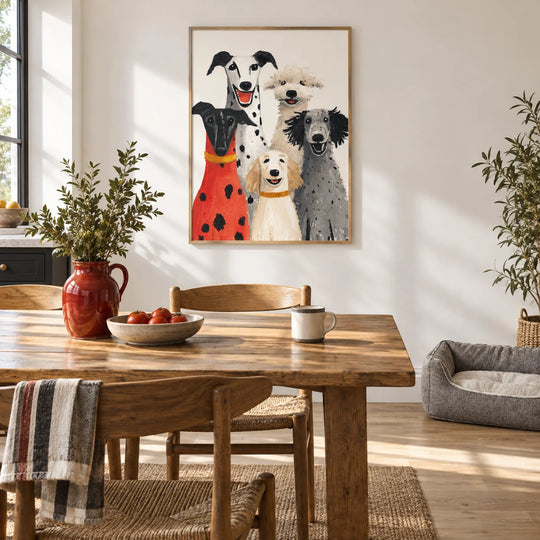 Retrato de perros felices