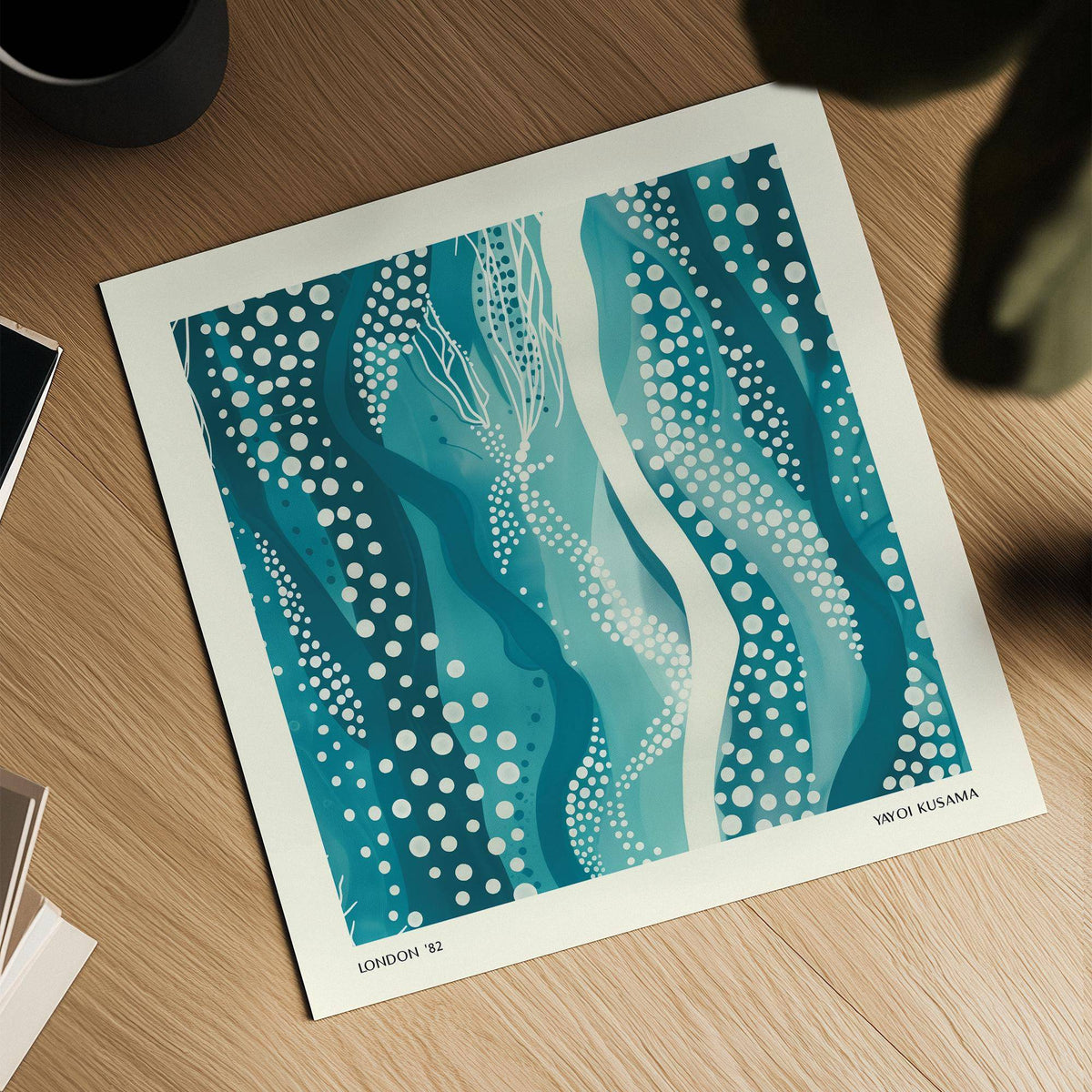 Contemporary Kusama Paintings print for modern home decor