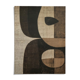 Earthy Tones Wall Art, shown as an unframed paper print on a plain white background