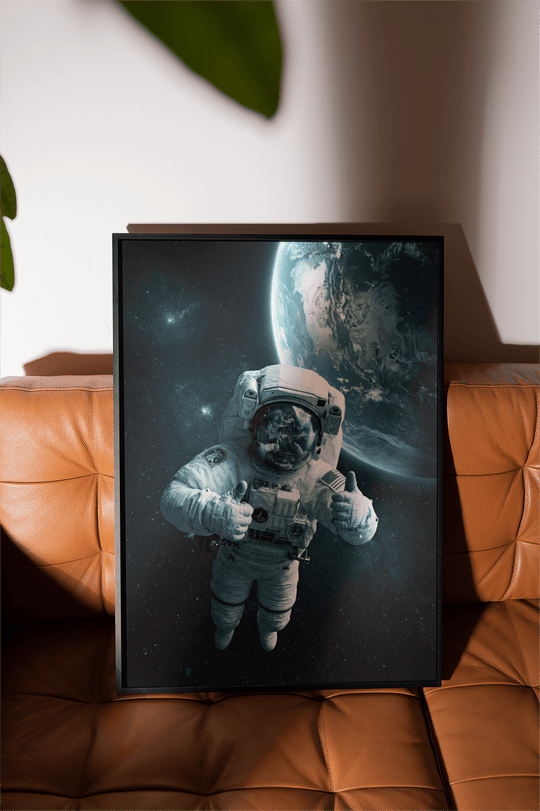 Arte de pared de astronauta