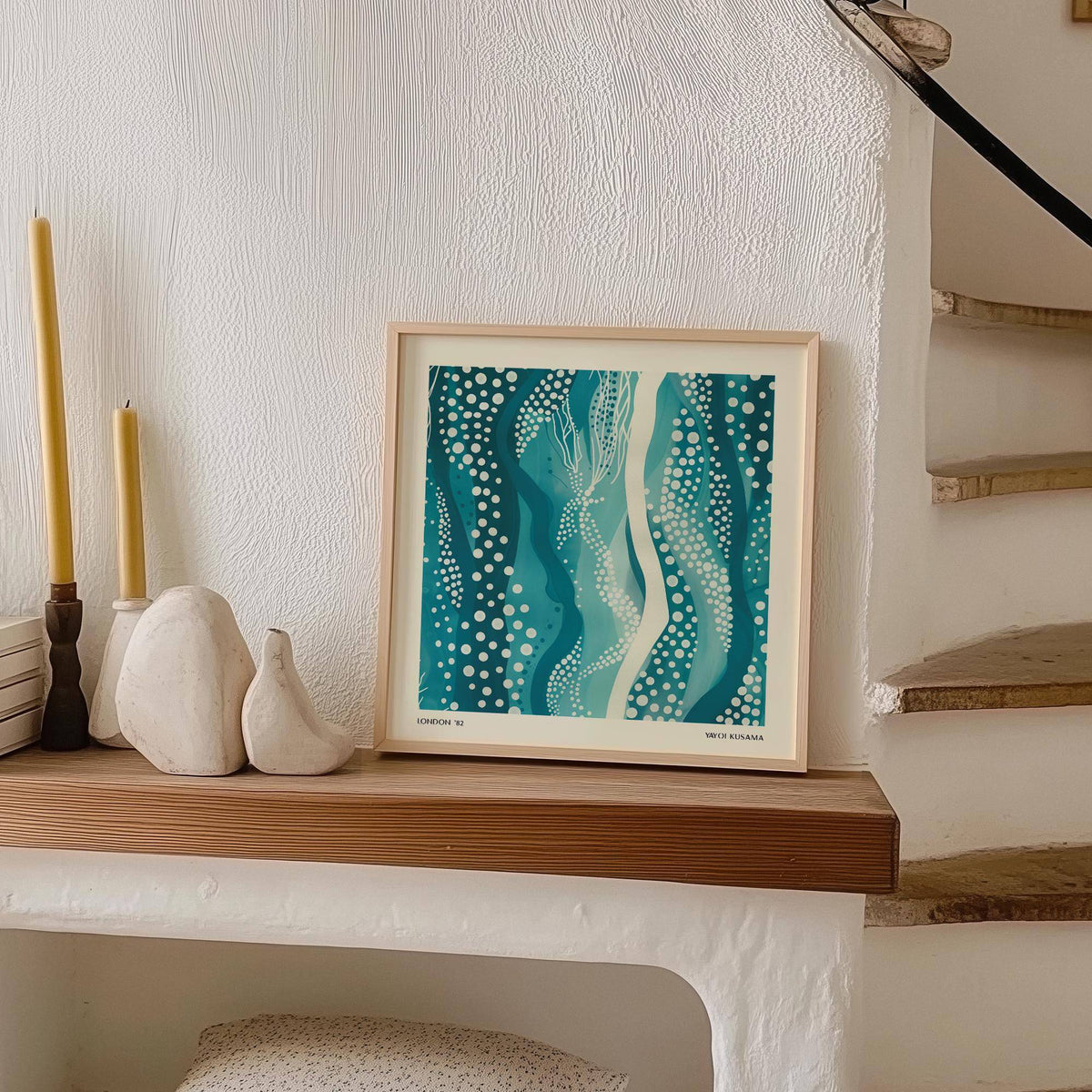 Minimalist Kusama Paintings wall art for serene spaces