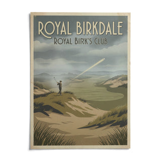 English Links Golf Art, shown as an unframed paper print on a plain white background