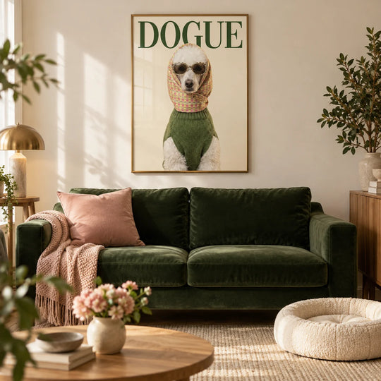 Affiche de mode Caniche