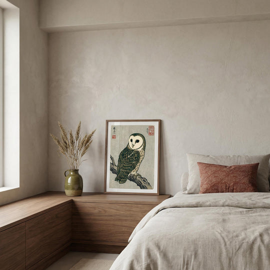 Eulen-Wandbild