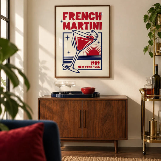 French Martini Poster