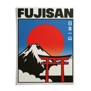 Fujisan Wall Art, shown as an unframed paper print on a plain white background