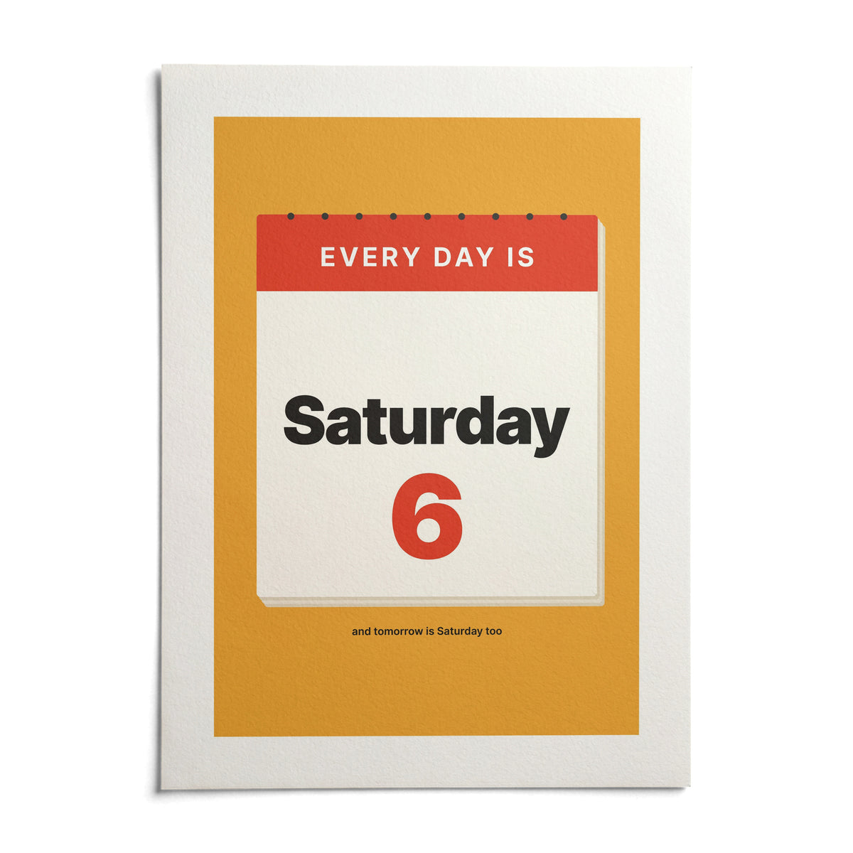 Funny Retirement Poster, shown as an unframed paper print on a plain white background