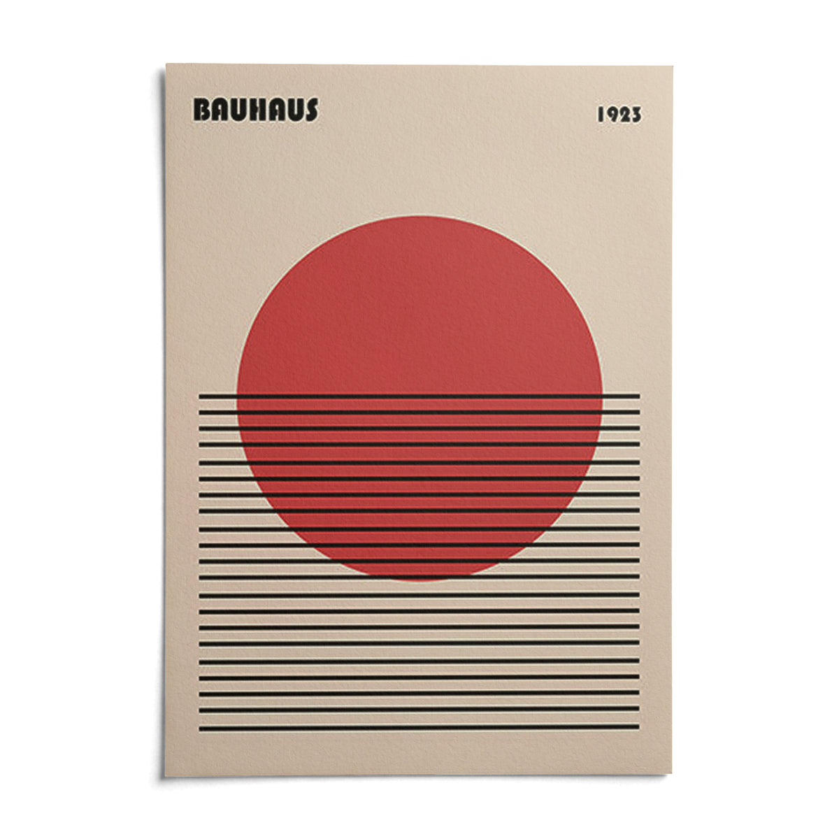 Geometric Art Print, shown as an unframed paper print on a plain white background