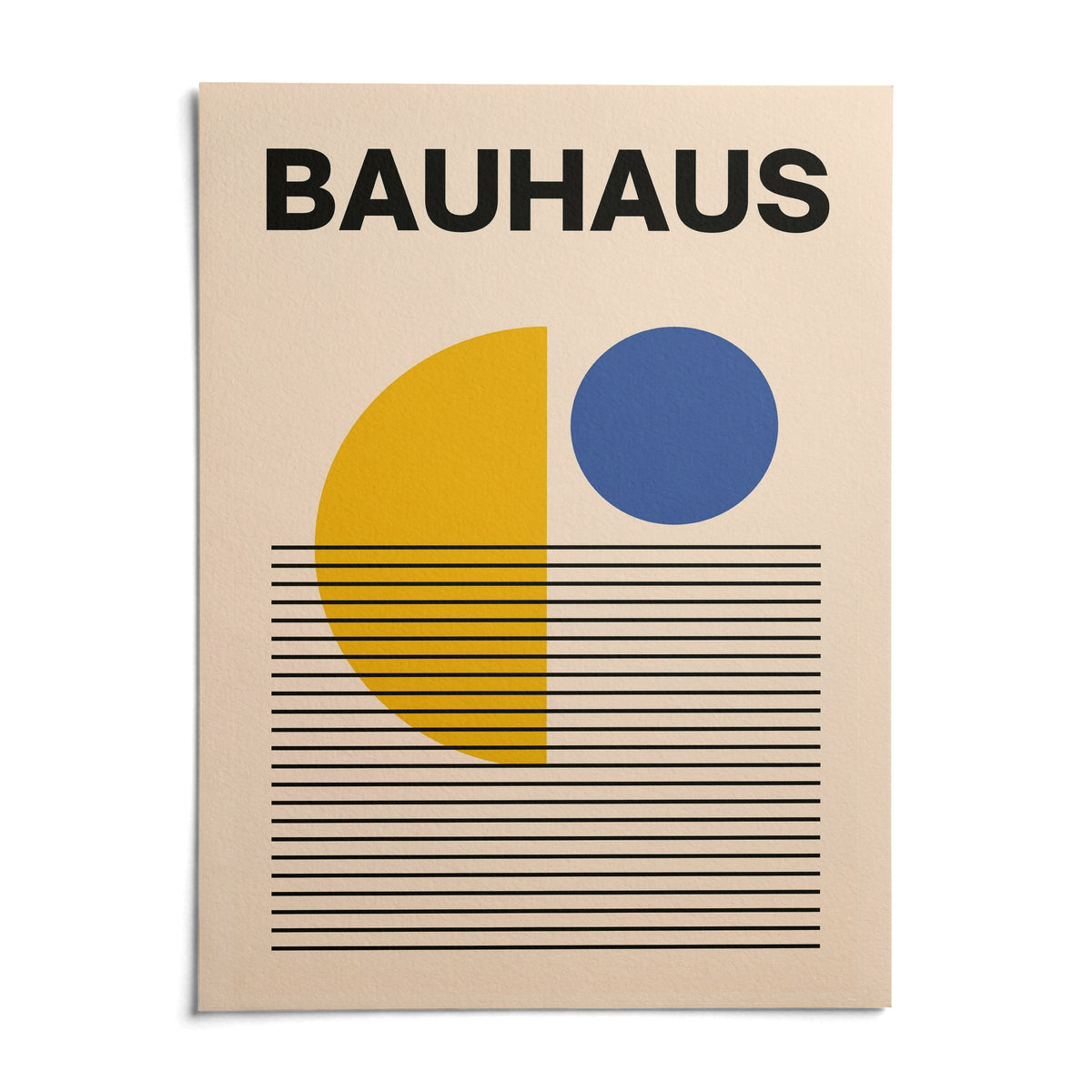 Geometric Lines Art, shown as an unframed paper print on a plain white background
