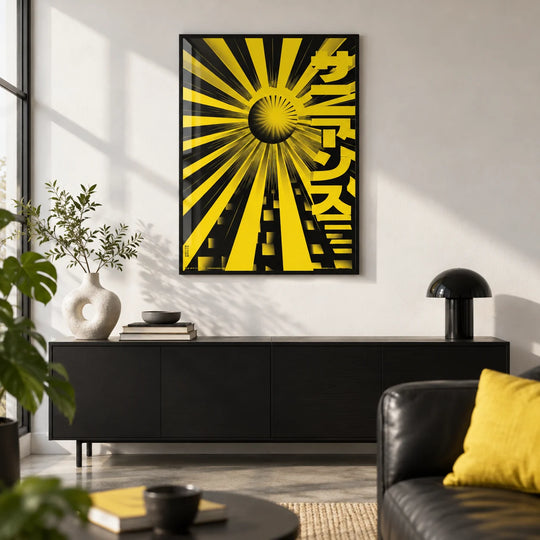 Poster Sole Geometrico