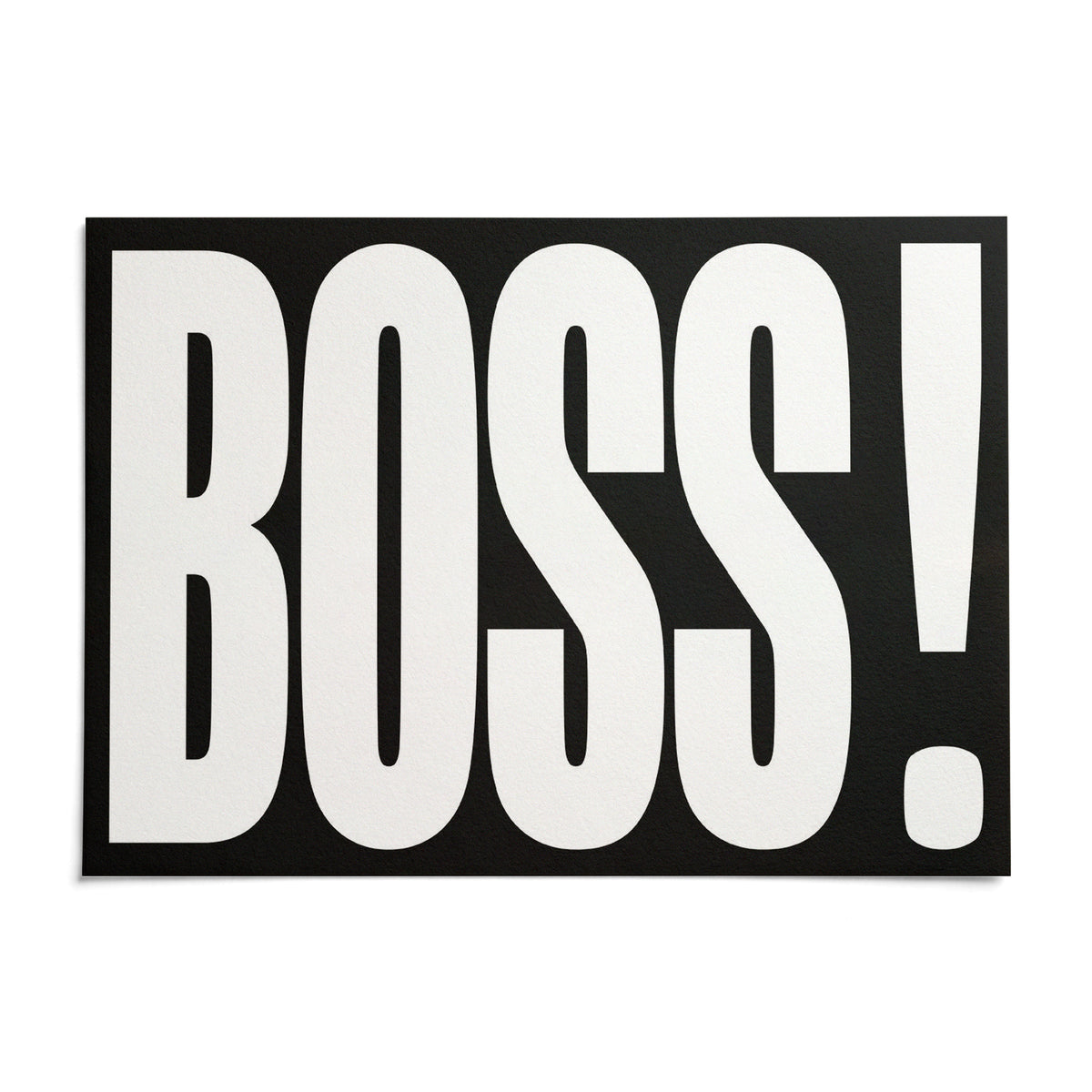 Gift for Boss, shown as an unframed paper print on a plain white background