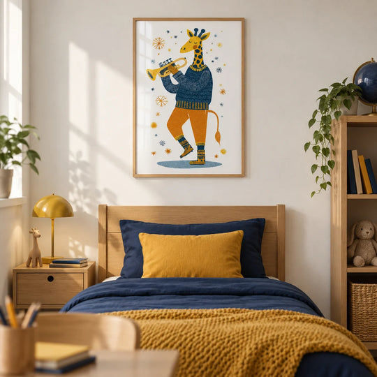 Stampa artistica musicale Giraffa