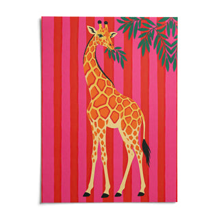 Giraffe Wall Art, shown as an unframed paper print on a plain white background